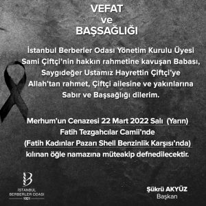 Vefat ve Başsağlığı