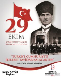 29 Ekim Cumhuriyet Bayramımız Kutlu Olsun