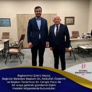 Bağcılar Belediye Başkanı Abdullah Özdemir ve Bşk. Yardımcısı Cengiz Paccı’yı Ziyaretimiz
