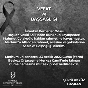 Vefat ve Başsağlığı